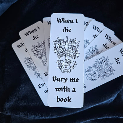 Bury Me with a Book - Bookmark for Dark Literature