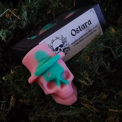 Ostara - Melting Skulls - Premium Skull-Shaped Wax Melts - Dark Aesthetic Home Decor