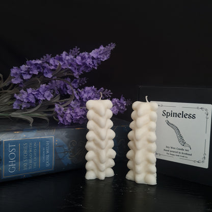 Spineless - Spine shaped candle - Gothic Gift Set